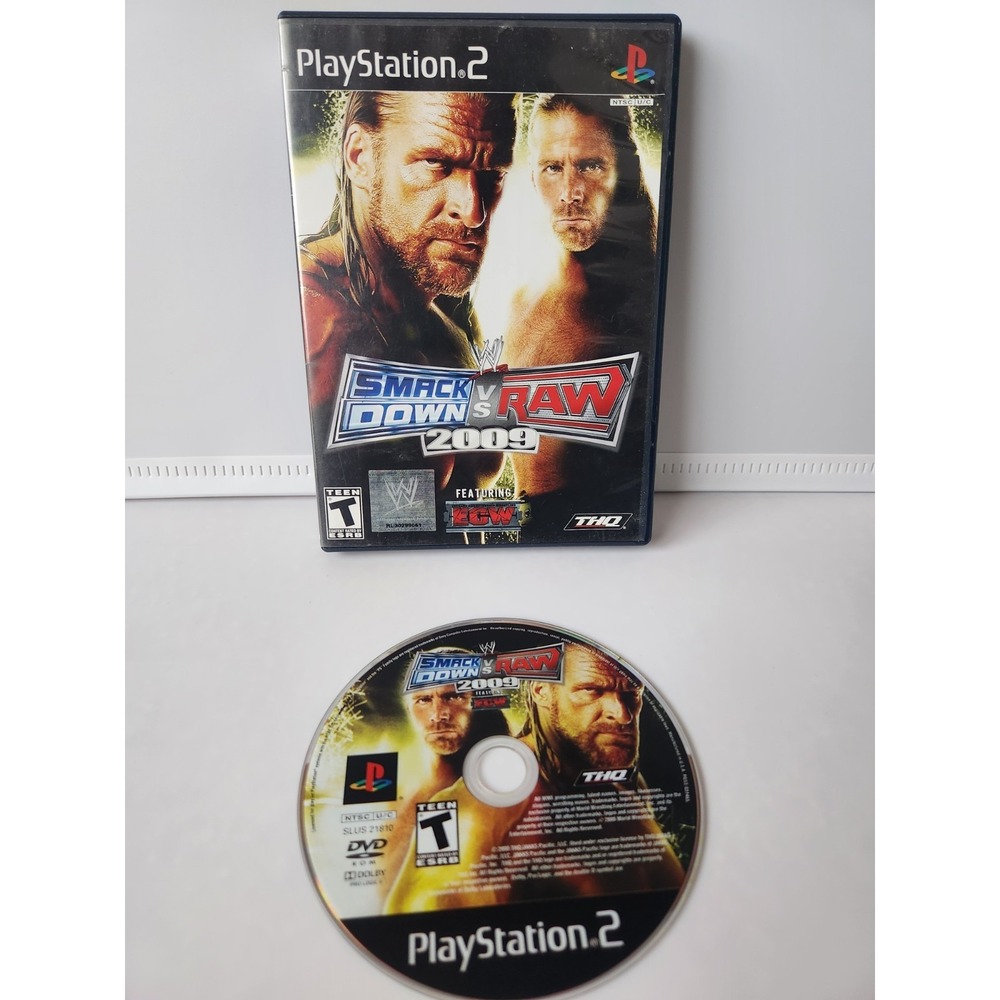 WWE Smackdown vs Raw 2009 PS2 PlayStation 2 Game